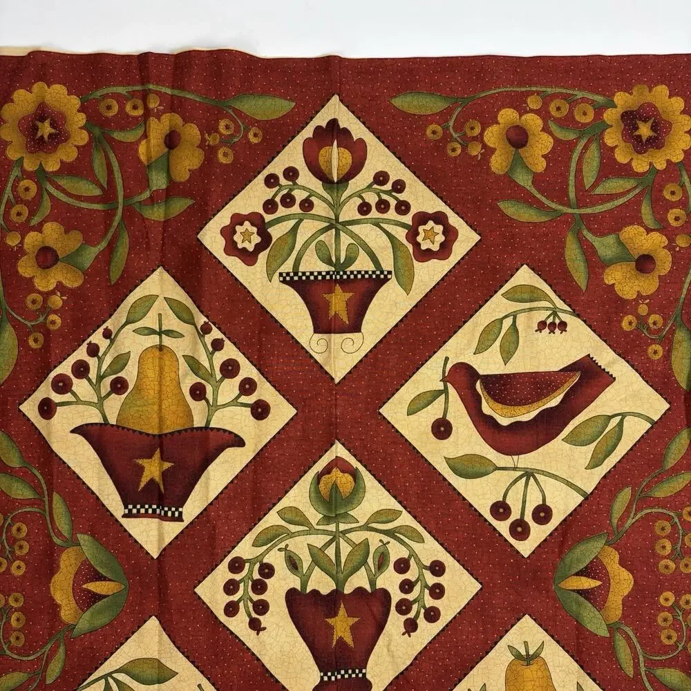 ABUNDANCE by Kathy Schmitz For Moda Pattern 5890 Cotton Fabric Panel 5/8 Yard
